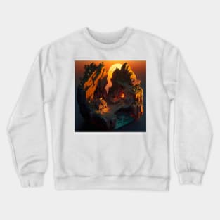 My small worlds : sunset cliffs Crewneck Sweatshirt